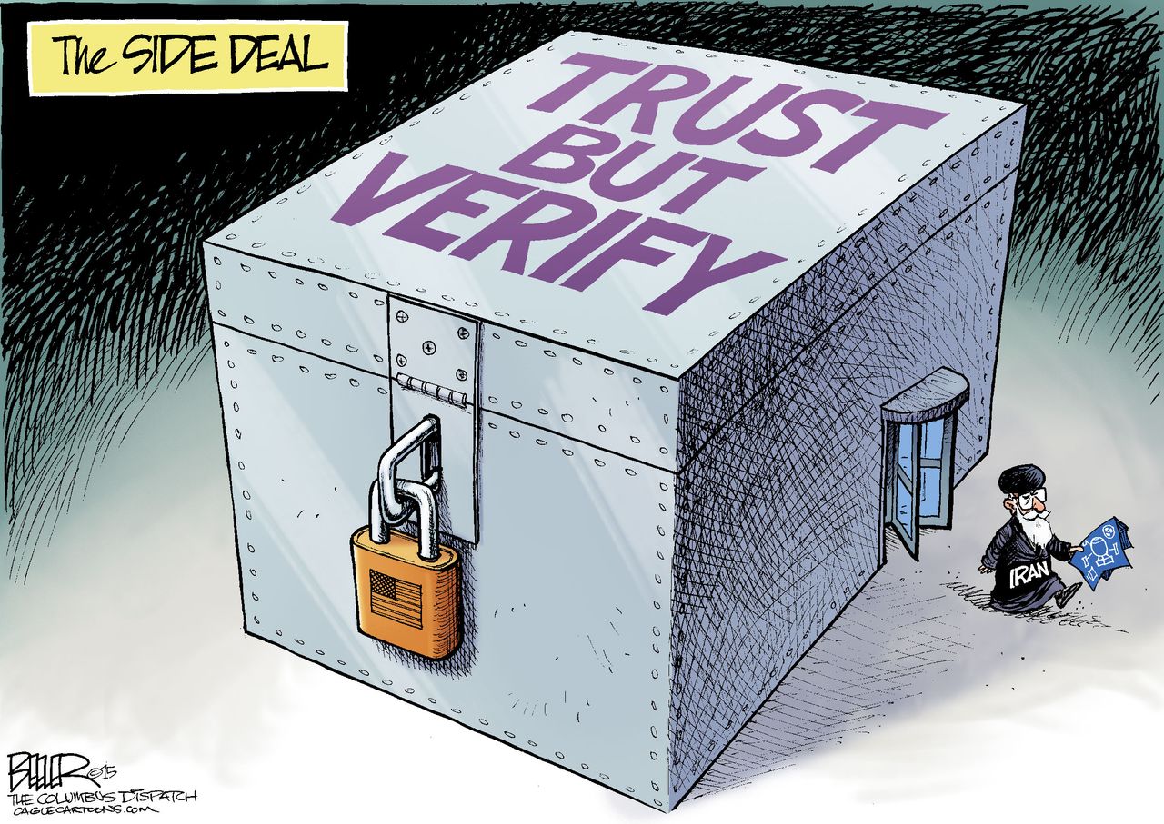 Political cartoon World Iran Nuclear Deal