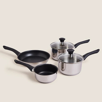 &nbsp;4 Piece Aluminium Stainless Steel Pan Set |was £65.00now £39.00 at Marks &amp; Spencer
