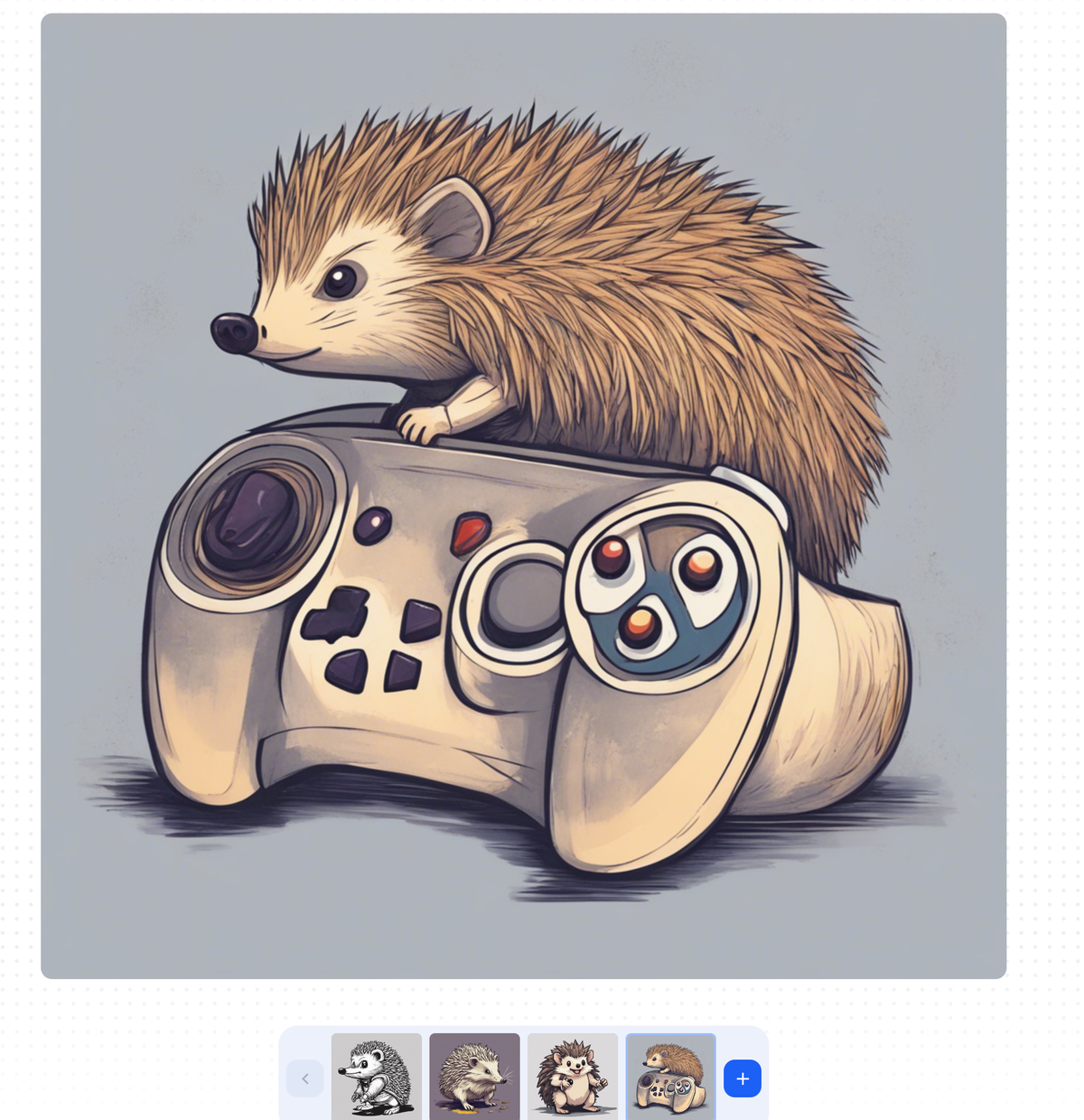Stable Diffusion XL response to video game hedgehog