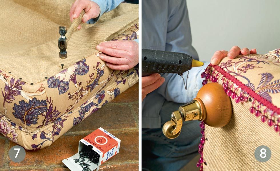 How to recover a footstool Real Homes