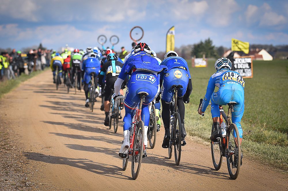 The gravel section at Paris-Nice caused some chaos.