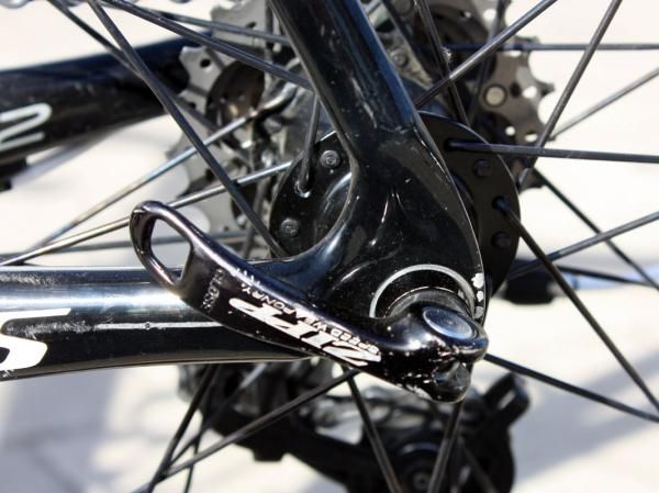 Breschel's Paris-Roubaix machine shows some scars from use, even before the race had begun.