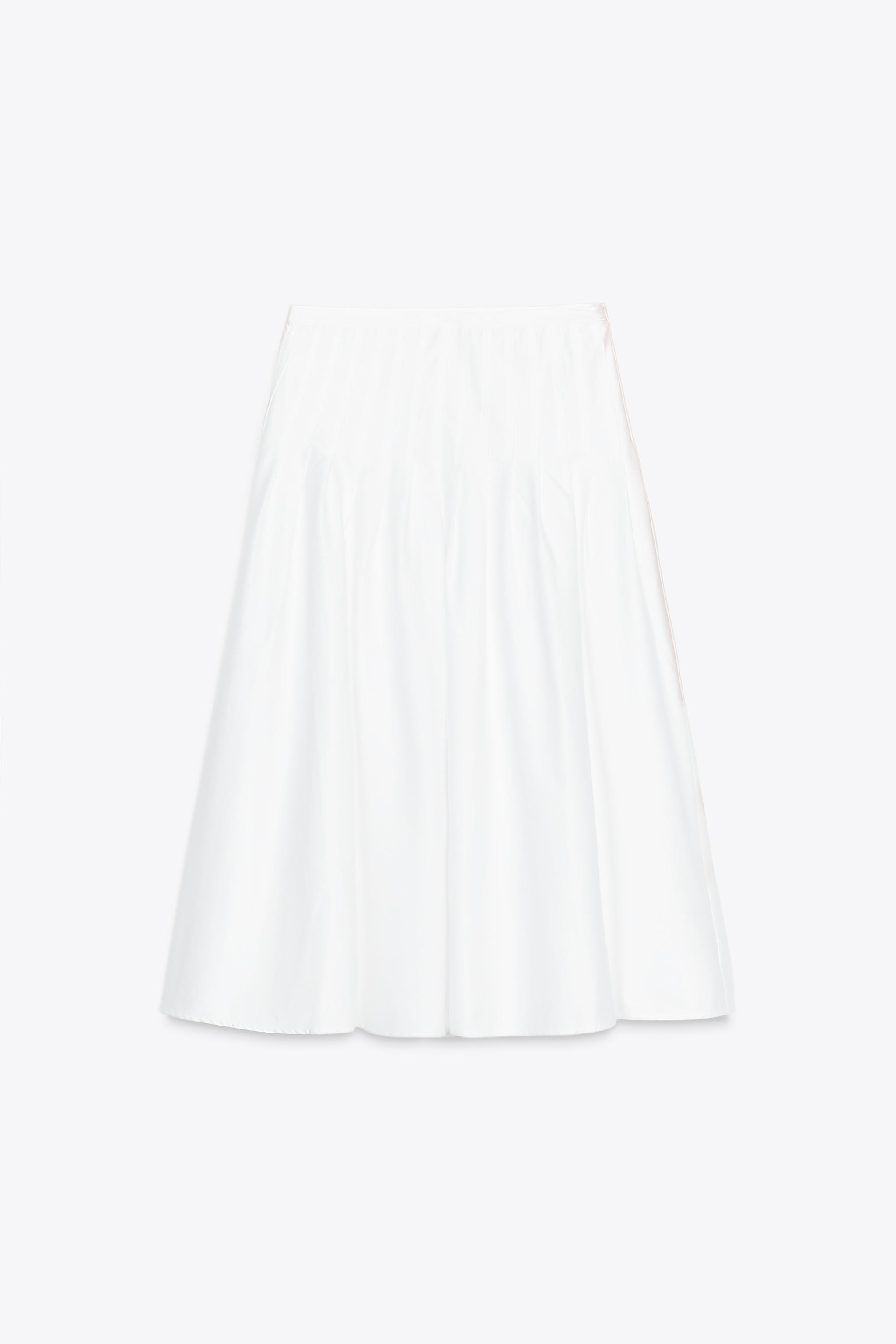 ZARA, Pleated Midi Skirt