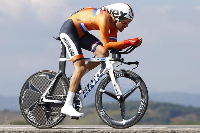 Tom Dumoulin (Netherlands) rides to bronze in the 2014 worlds