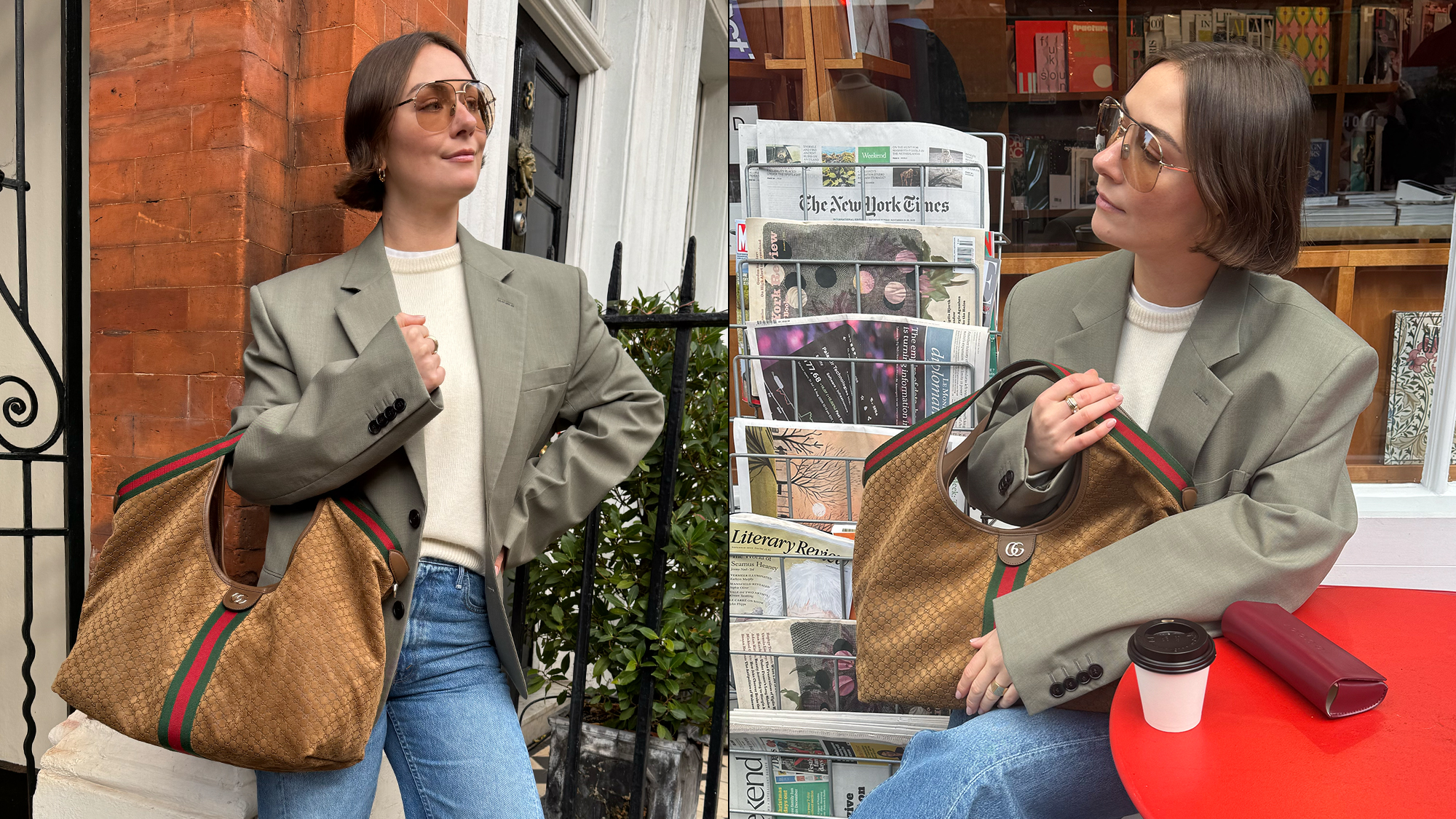 Sophie Robyn Watson wears the Gucci Giglio handbag.