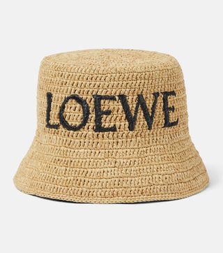 Loewe + Anagram Raffia Bucket Hat