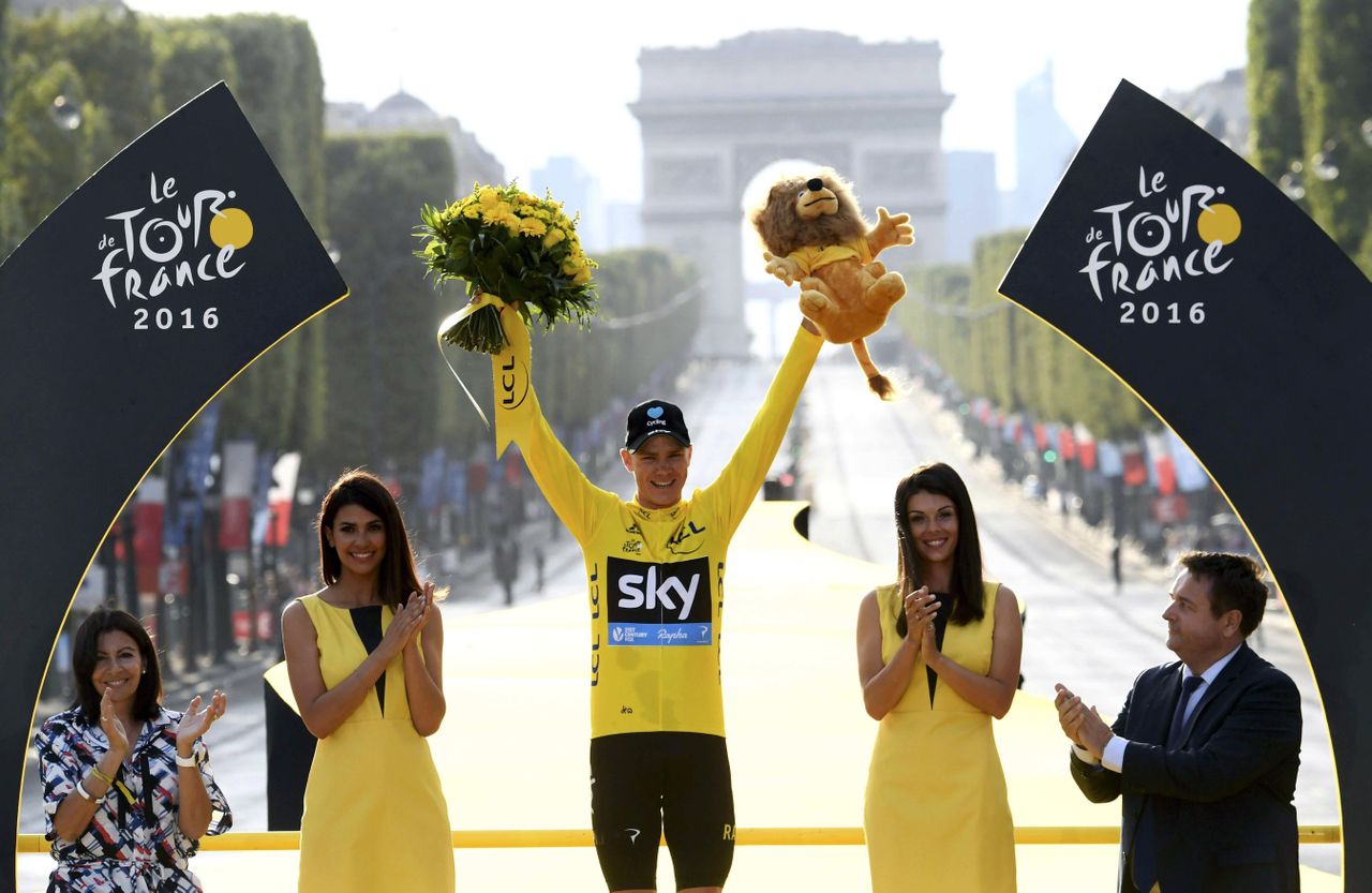 chris froome team sky 2016 tour de france podium