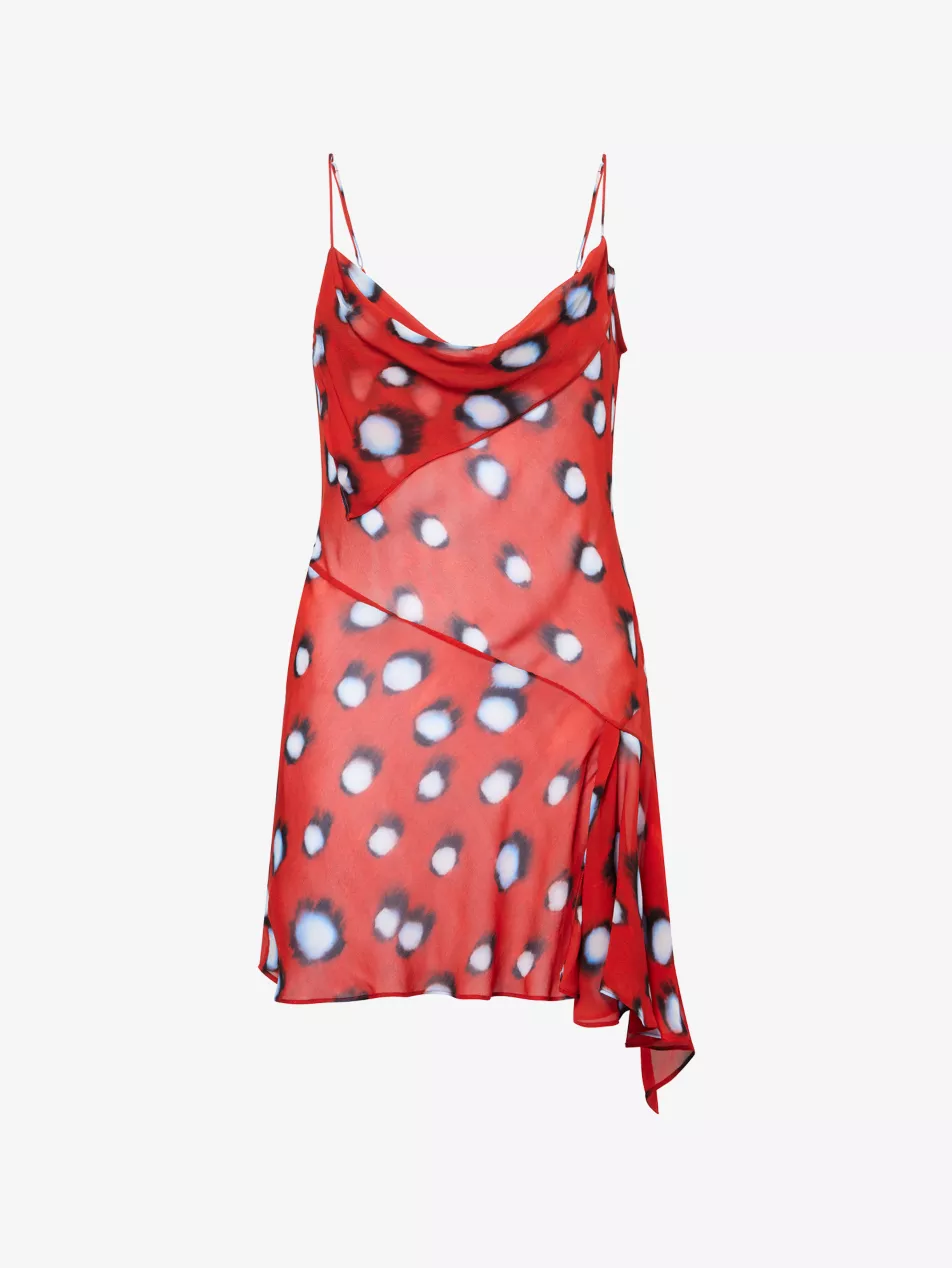 Rosela Printed Sheer Mini Dress - Xxs