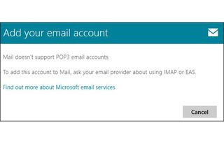 5. Windows Mail Doesn't Support POP Accounts