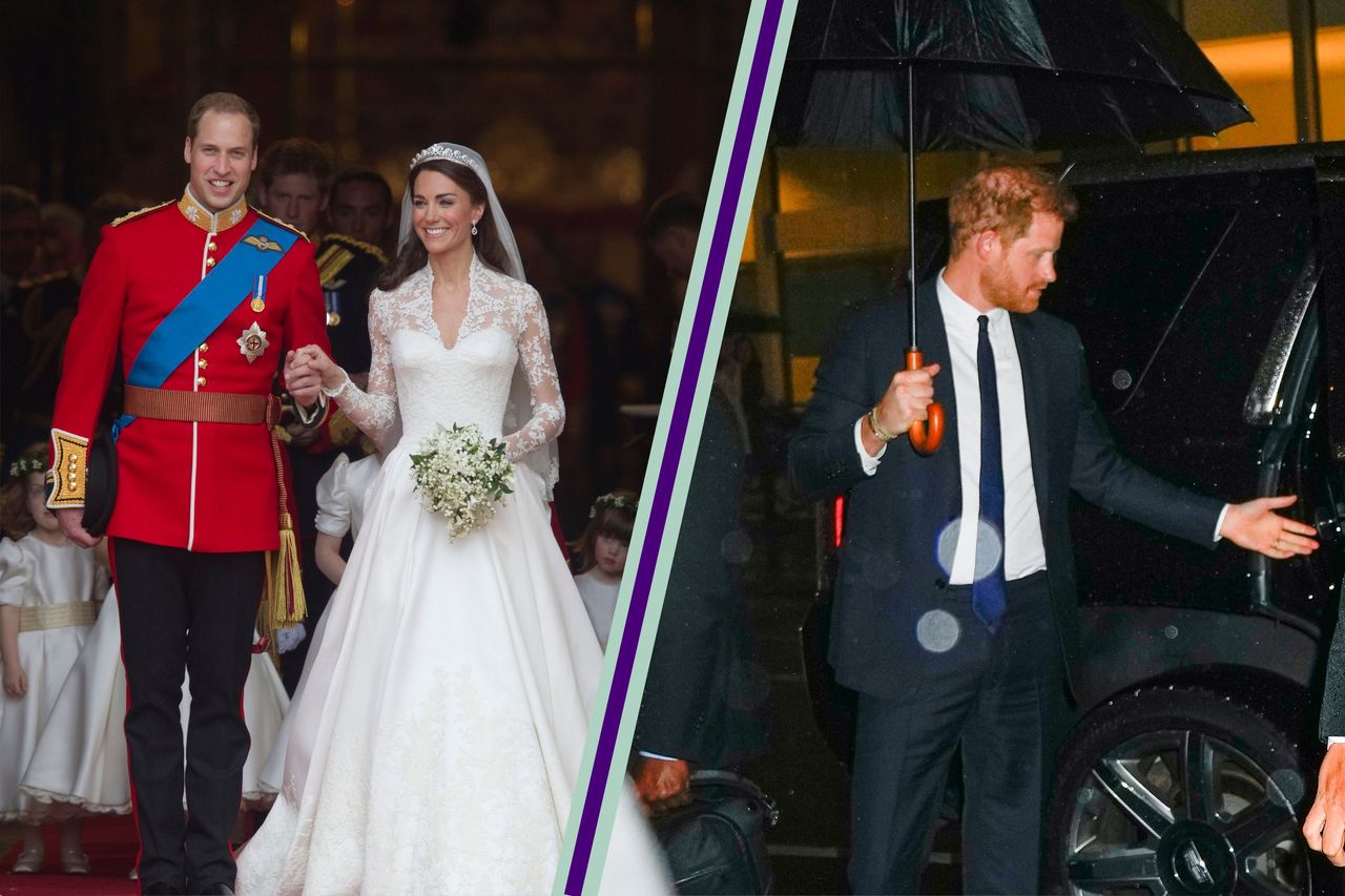 Prince William and Kate Middleton with Prince Harry