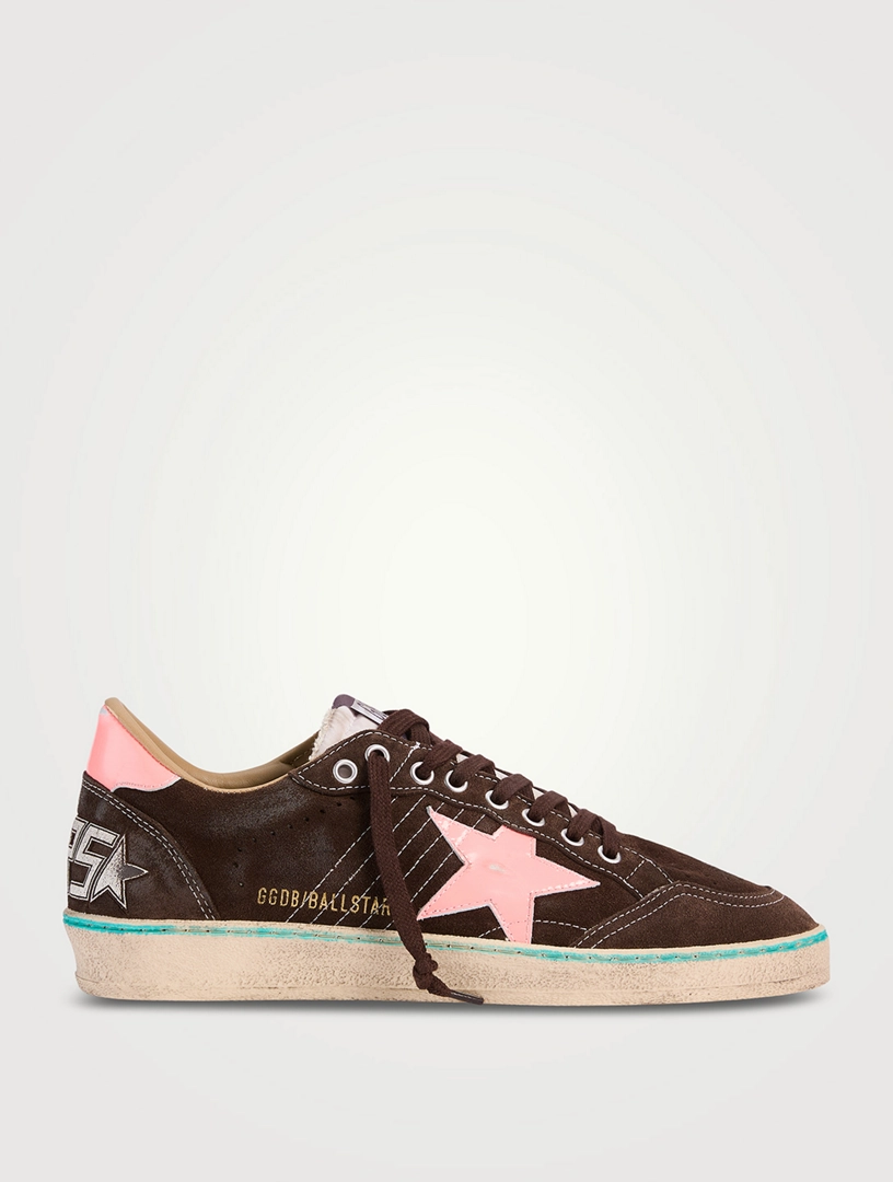 Ball Star Suede Sneakers With Patent Star