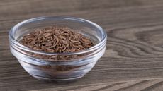 Glass Bowl Full Of Caraway Seed