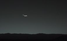 Annotated View of Earth in Mars Night Sky as Seen by Curiosity