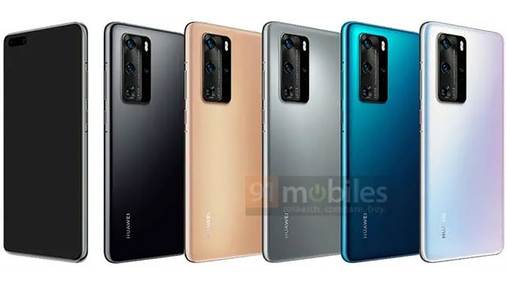 Huawei P40 colors and design shown off in new unofficial renders ...