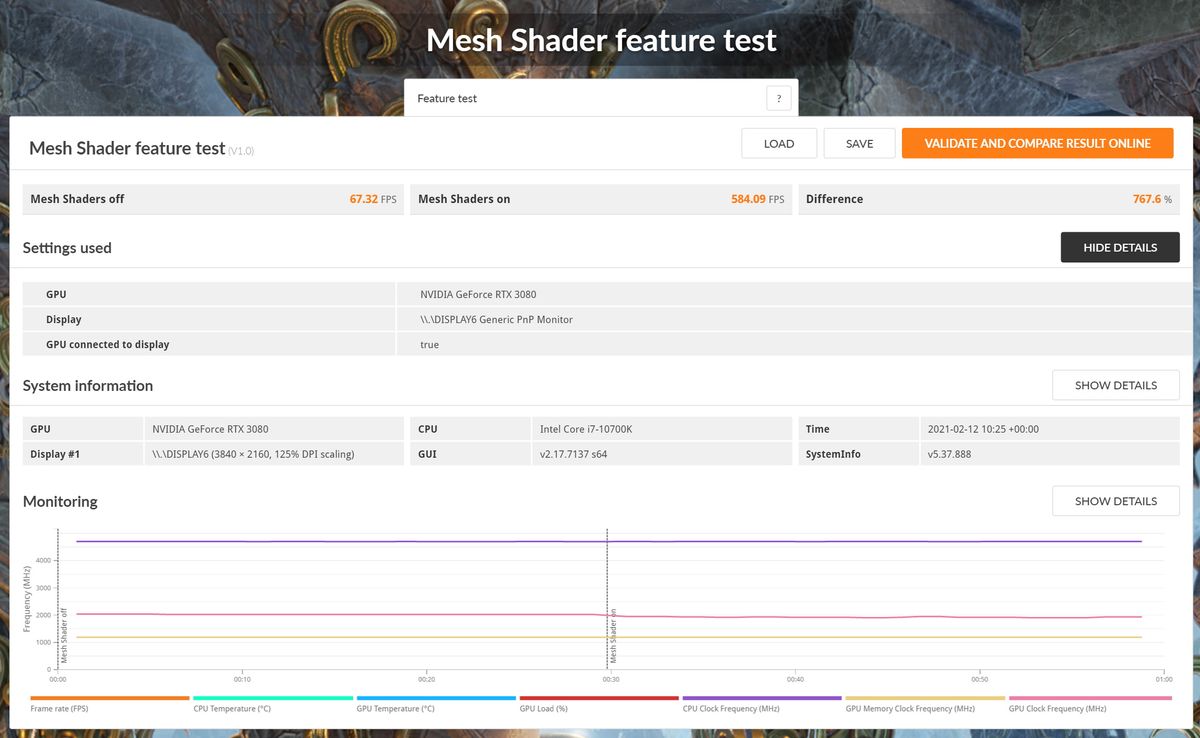 3DMark Mesh Shaders feature test