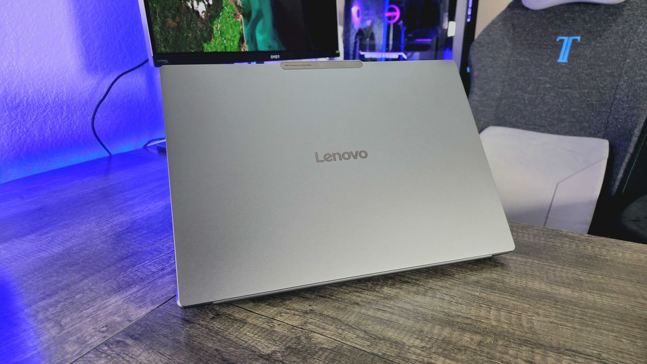 Image of the Lenovo Yoga Pro 9i 16 (Gen 10) Aura Edition laptop.