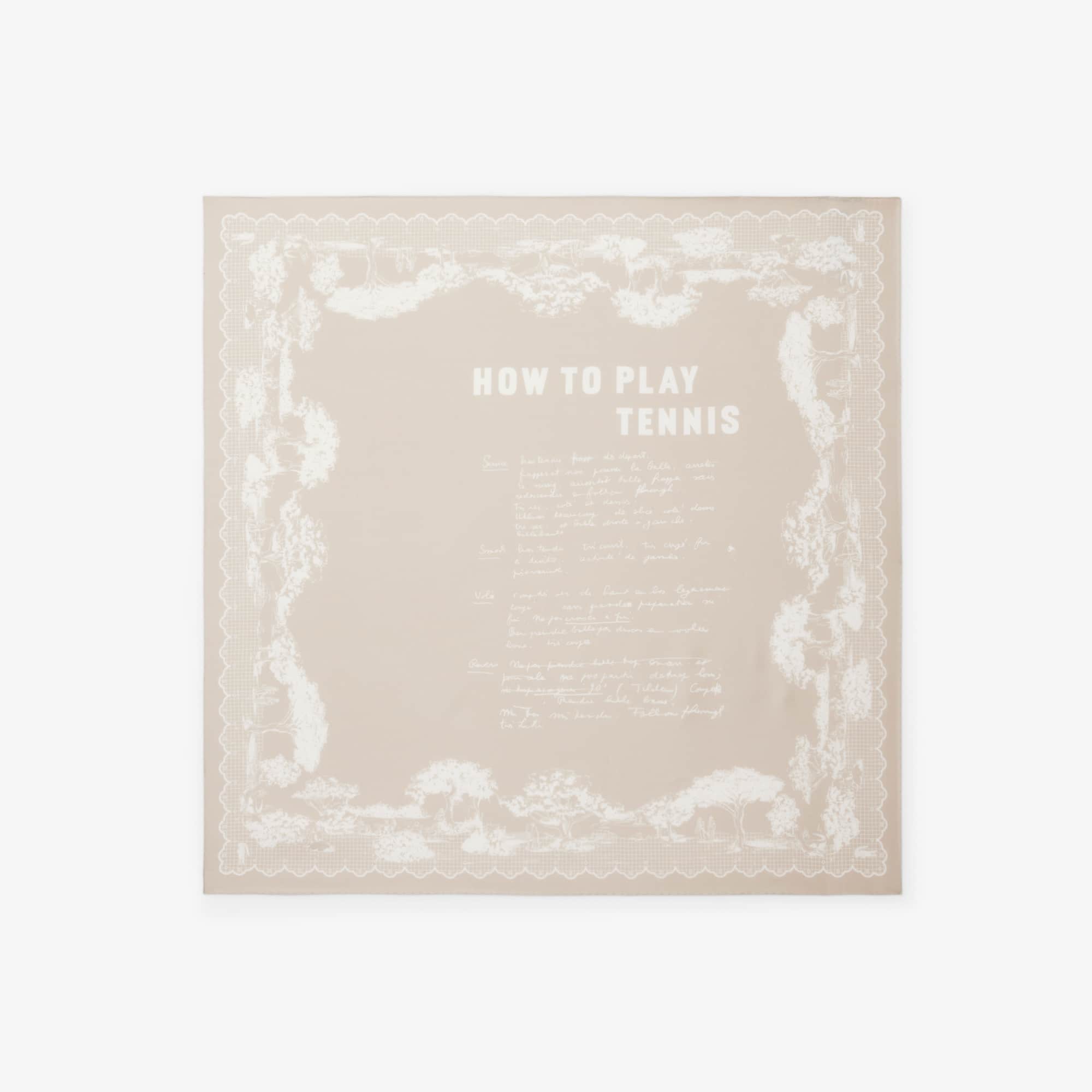 Runway Printed Silk Square