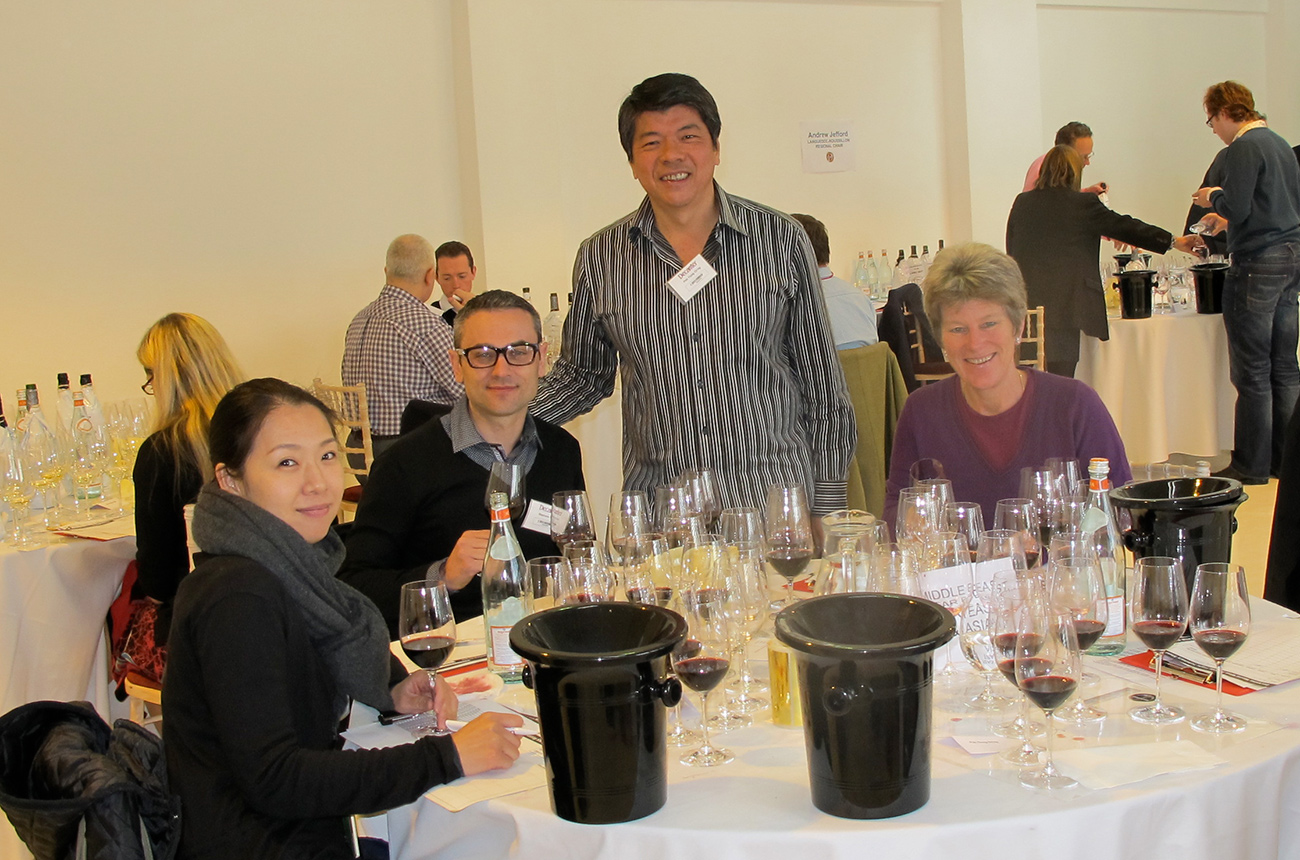 From left to right: Yuka Ogasawara, Stephane Soret, CH'NG Poh Tiong and Annette Scarfe MW. Credit: CH'NG Poh Tiong