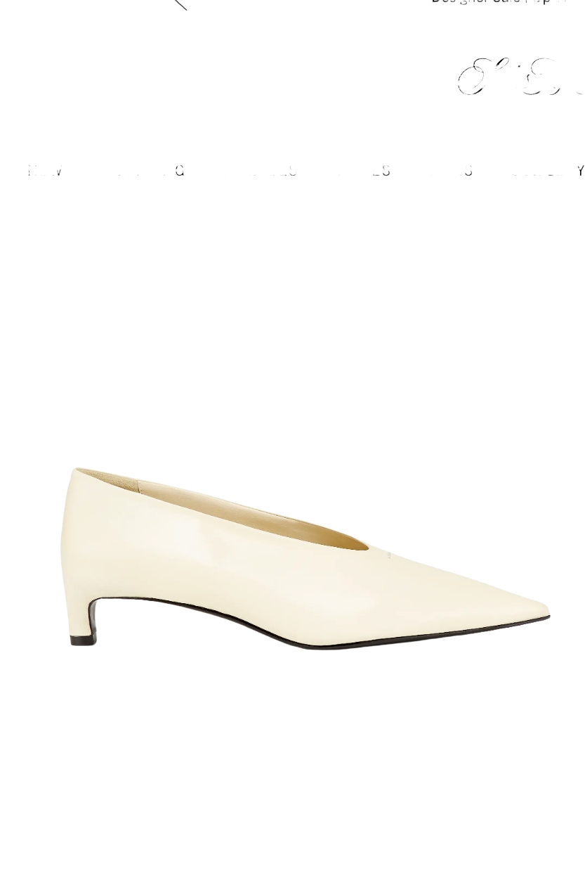 Jil Sander, Point-Toe Leather Pumps