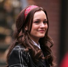 gg - blair in headband and coat