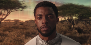 Chadwick Boseman crying in Black Panther