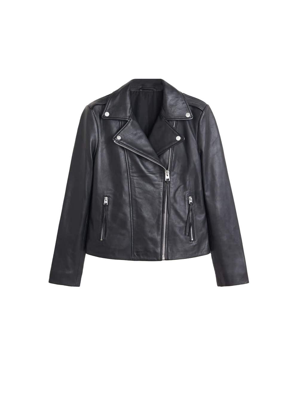 Leather Biker Jacket -  Women