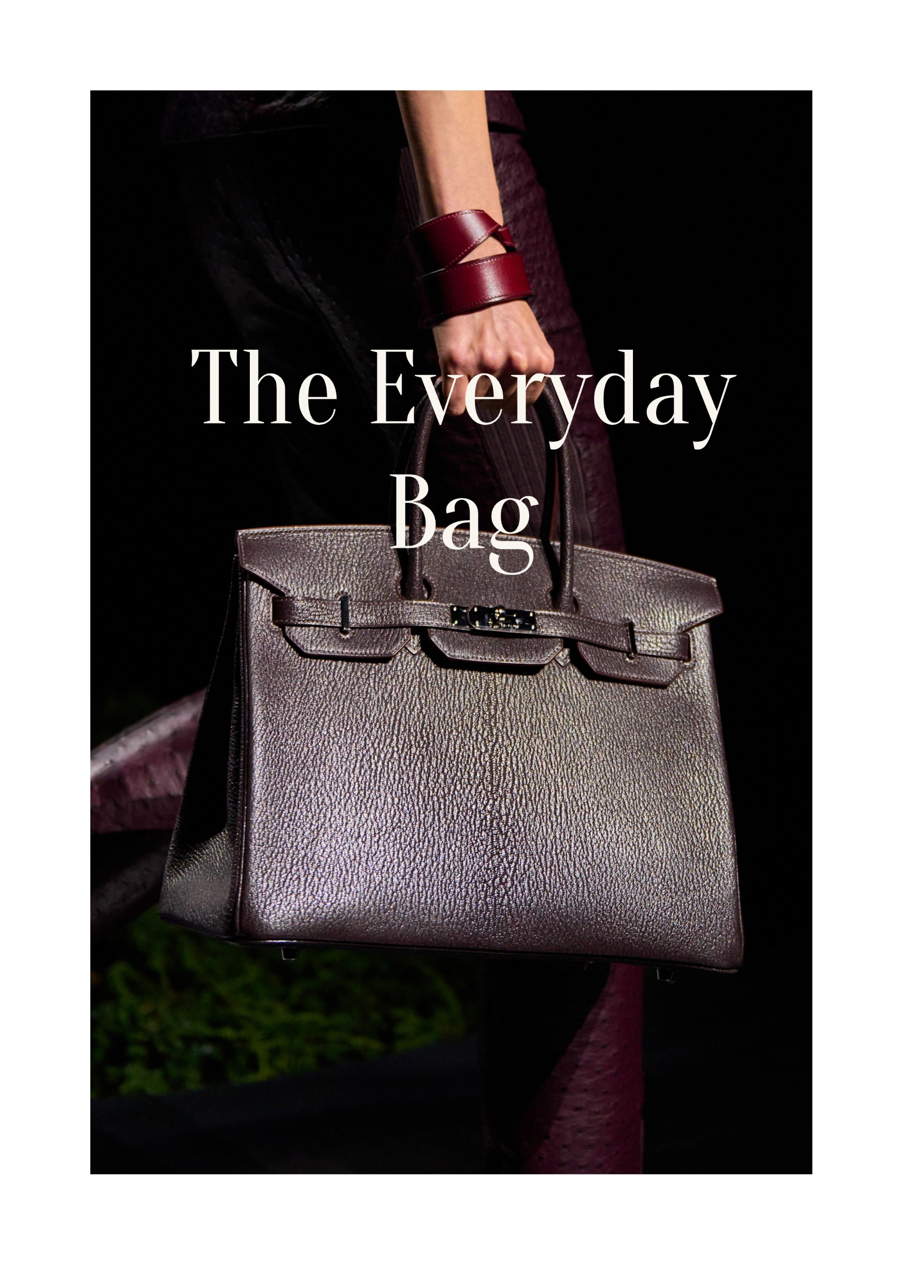 top-handle bag on the Hermes Fall 2026 runway