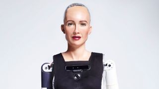 Created by Hanson Robotics, Sophia is a robot that looks very much like a human – but not quite. Credit: Hanson Robotics.