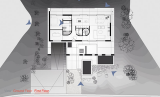 The floor plan of the house.