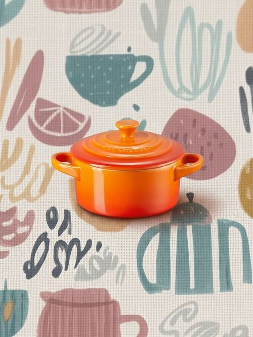Stoneware 8 Oz. Mini Round Cocotte