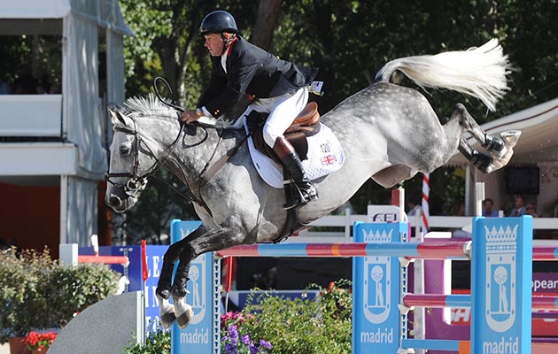 Euro. Showjumping Champs. Madrid 15. 09. 11 Nick skelton on Carlo