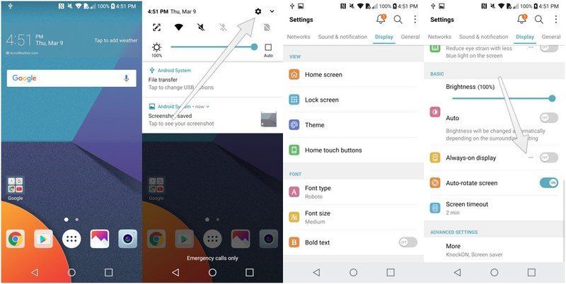 Lg Setting Screen Android How to set up the always-on display on the LG G6 | Android Central