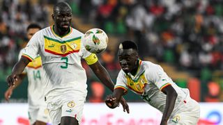 Senegal players at AFCON