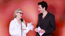 Meryl Streep and Mark Ronson at the 66th Grammys