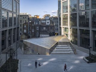 Images of the new Museum of Shakespeare and the surrounding urban quarter The Stage