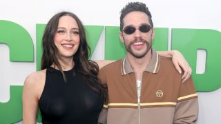 (L-R) Elsie Hewitt and Pete Davidson attend the World Premiere of Amazon MGM Studios' "The Pickup" at Regal LA Live on July 27, 2025 in Los Angeles, California. (Photo by Kevin Winter/Getty Images)