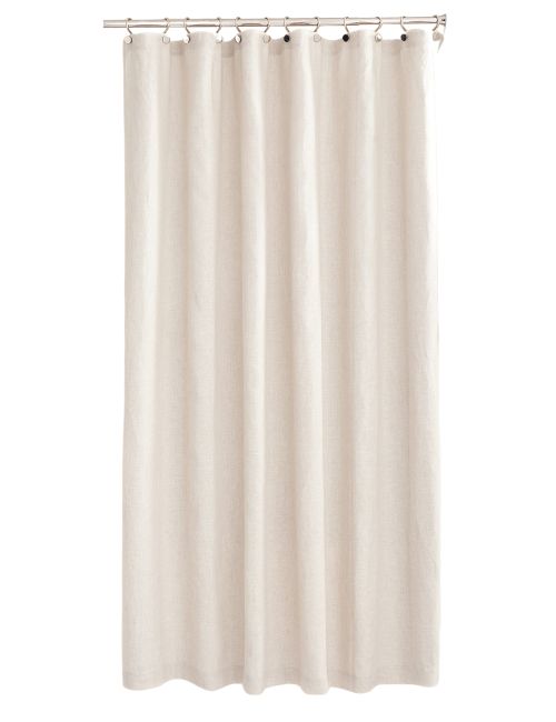 European Flax Linen Shower Curtain