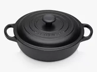 Le Creuset Essentials Cast Iron Round Casserole Soup Pot, 22cm, Satin Black - now £117 from John Lewis - SAVE 40%