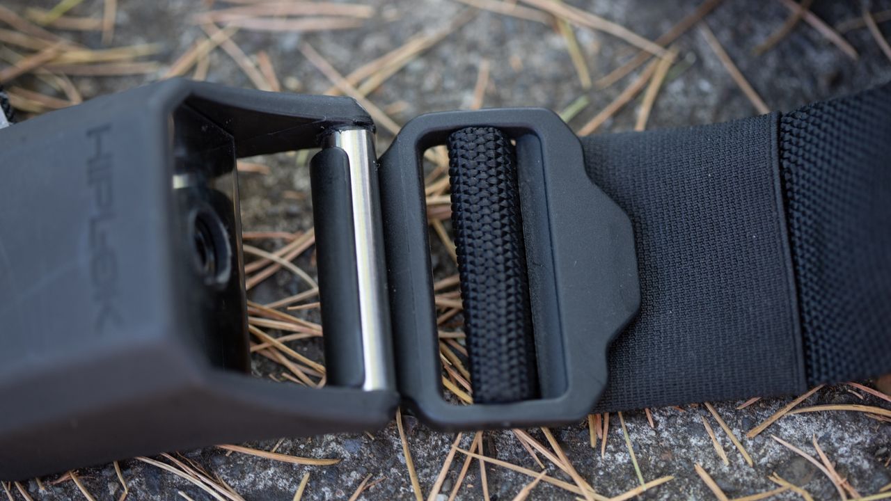 Hiplok Gold Chain Lock waist buckle and latch