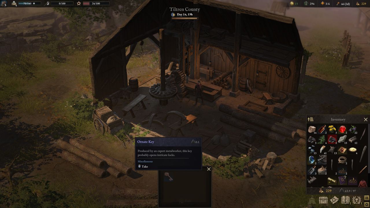 Wartales the locked door