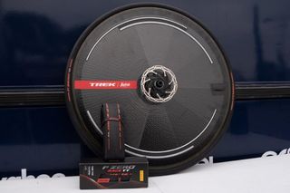 A disc wheel fitted with a Pirelli P Zero Race TT tyre