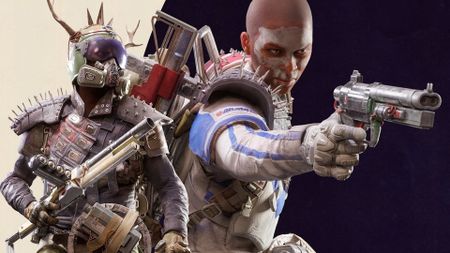 Arc Raiders player in reaver bandit armor with face paint