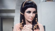 Elizabeth Taylor playing one of her most famous roles, that of Cleopatra in the 1963 film of the same name