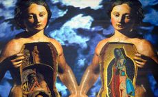 Giclée print depicting the Guadalupe twins, printed 2023