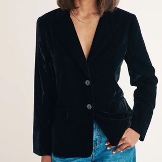 Black Velvet Blazer from Nobody's Child