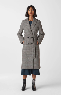 Penelope Belted Check Coat,&nbsp;&nbsp;Was $569/£285, now $171/£139 | Whistles