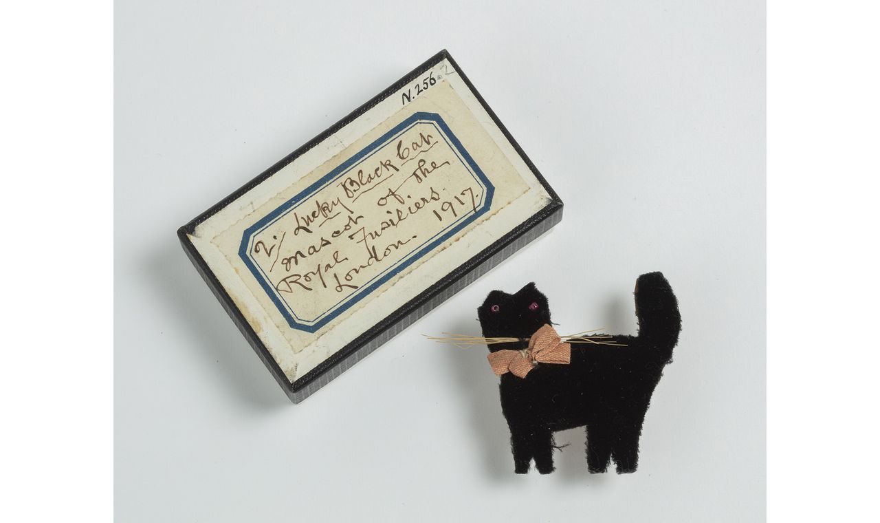 A lucky black cat that&#039;s part of the exhibition at Bristol Museum