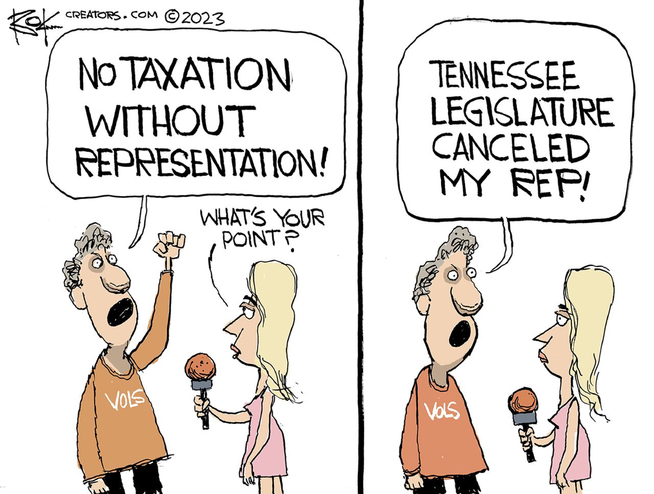 Political cartoon 