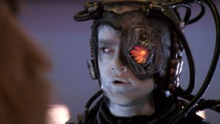 Hugh the Borg being confused as to why he was saved