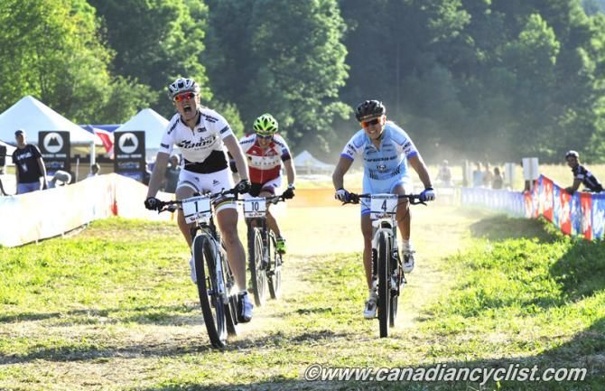 Alexandra Engen (Ghost Factory Racing Team) wins the elite women's eliminator at the Val di Sole World Cup